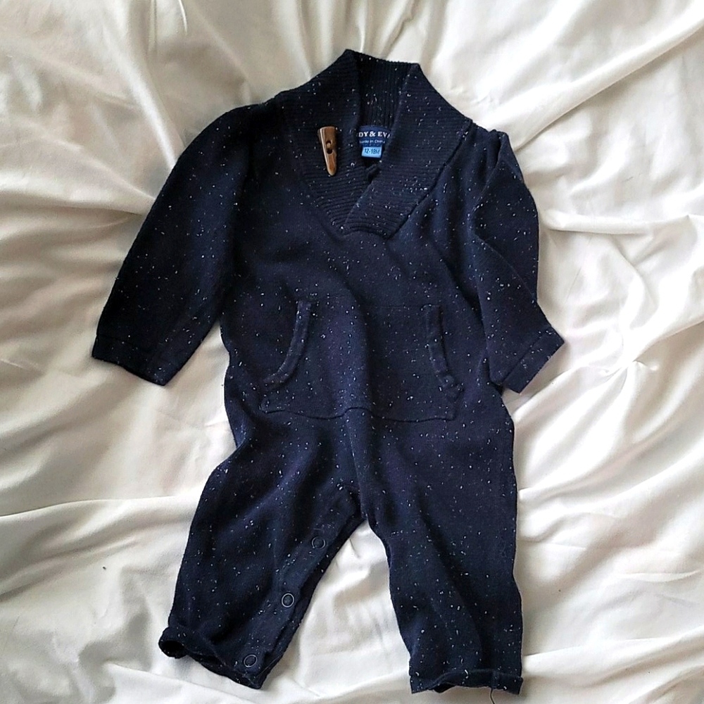 Andy and Evan Shawl Collar Playsuit